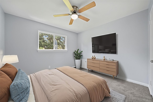 23206 Goodfellow Dr, Spring, TX 77373 - bedroom featuring light carpet and ceiling fan