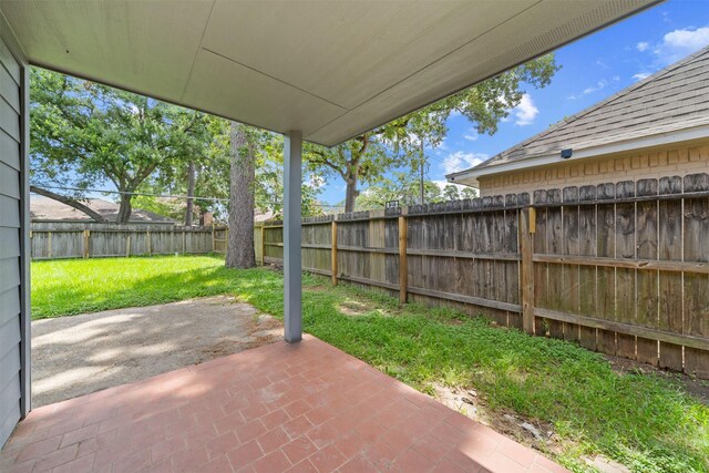 23206 Goodfellow Dr, Spring, TX 77373 - fenced backyard featuring a patio area