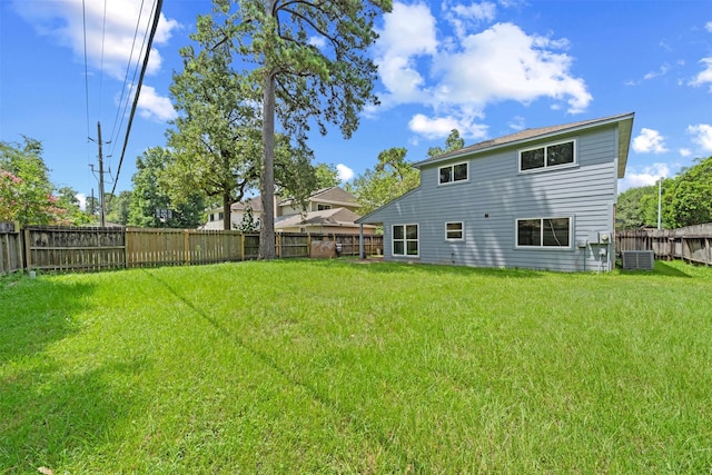 23206 Goodfellow Dr, Spring, TX 77373 - rear view of house with a fenced backyard