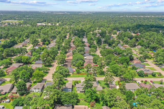 23206 Goodfellow Dr, Spring, TX 77373 - aerial view of residential area featuring a heavily wooded area