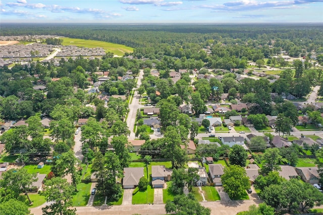 23206 Goodfellow Dr, Spring, TX 77373 - aerial view of residential area with a heavily wooded area