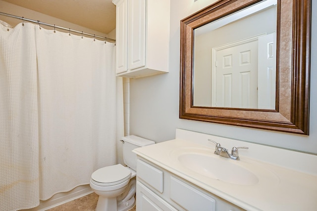 806 Spring Mist Ct, Sugar Land, TX 77479 - full bathroom featuring vanity, tile patterned flooring, and a shower with shower curtain