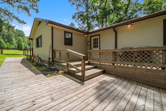 31 N Lakeview Dr, Point Blank, TX 77364 - view of wooden terrace