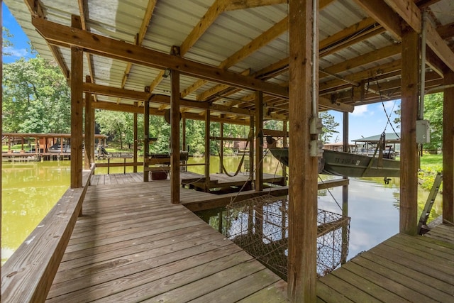 31 N Lakeview Dr, Point Blank, TX 77364 - dock with boat lift and a water view