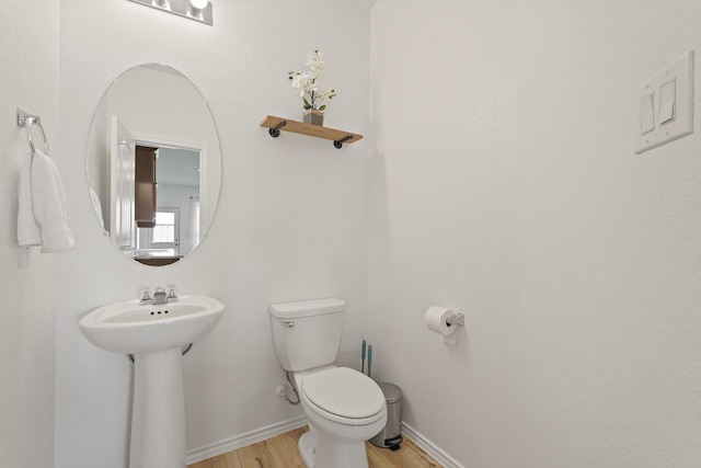 18402 Hilltop Climb Dr, Hockley, TX 77447 - bathroom featuring toilet and wood finished floors