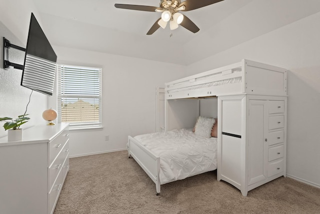 18402 Hilltop Climb Dr, Hockley, TX 77447 - bedroom with light colored carpet and a ceiling fan