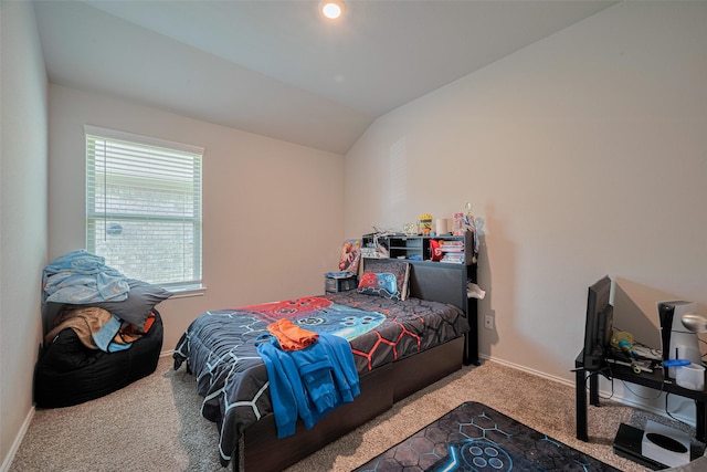 4315 Isoletta Ct, Katy, TX 77449 - bedroom featuring carpet flooring, multiple windows, and lofted ceiling