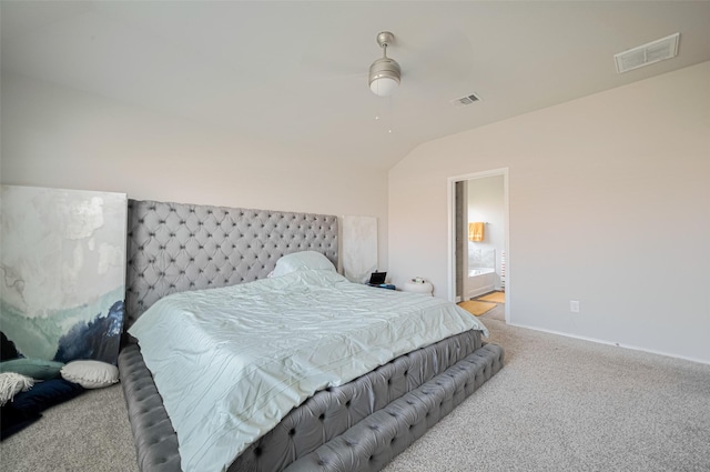 4315 Isoletta Ct, Katy, TX 77449 - bedroom featuring carpet, vaulted ceiling, and a ceiling fan