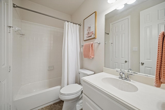 3030 Rabbit Brush Ln, Manvel, TX 77578 - full bath with vanity, shower / bath combo, and tile patterned flooring