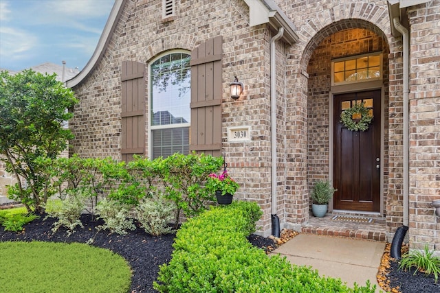 3030 Rabbit Brush Ln, Manvel, TX 77578 - doorway to property with brick siding