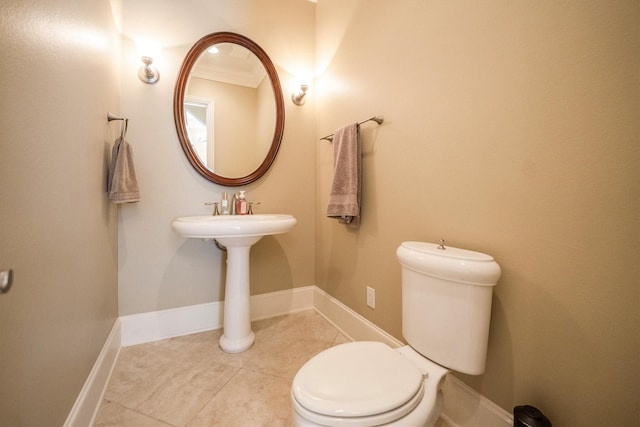 3610 Pembrooke Dr, Richmond, TX 77406 - half bathroom featuring toilet and tile patterned floors