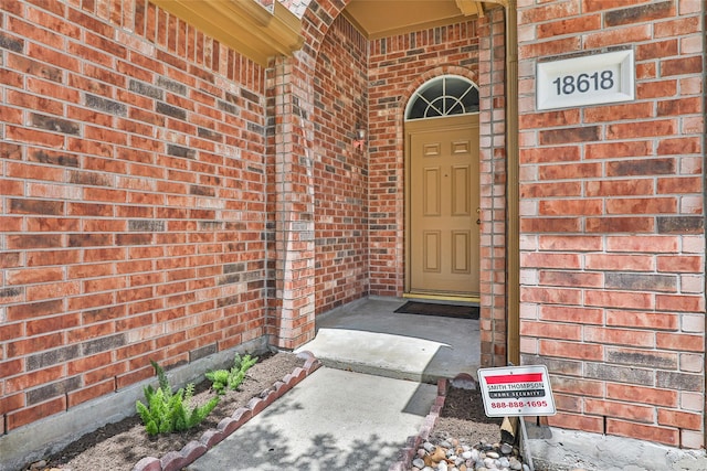18618 Atascocita Forest Dr, Humble, TX 77346 - doorway to property with brick siding