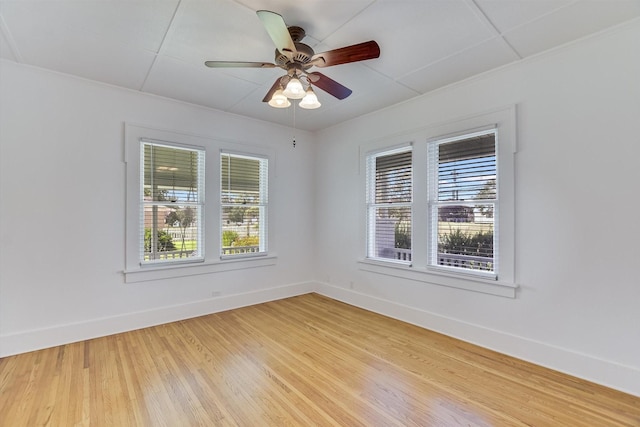 864 N Franklin St, La Grange, TX 78945 - unfurnished room featuring light wood-style floors and a ceiling fan