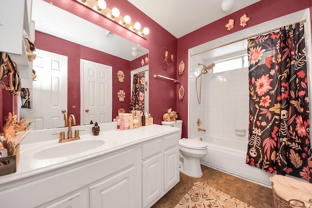 1503 Pine Ridge Ln, Pearland, TX 77581 - full bath featuring vanity and shower / bathtub combination with curtain