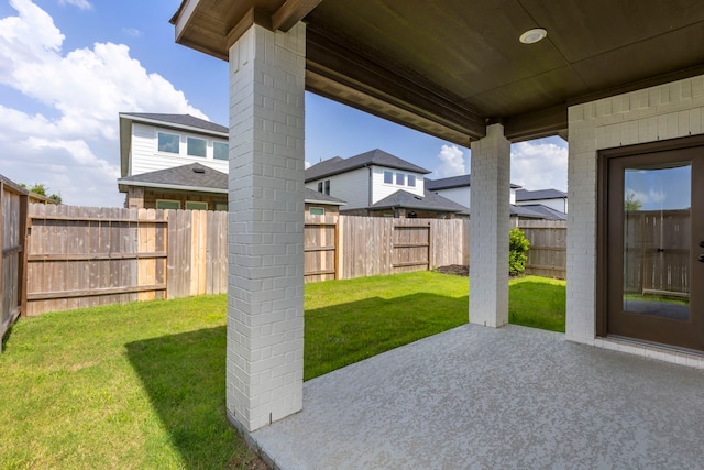 8722 Riverton Ridge Rd, Cypress, TX 77433 - fenced backyard featuring a patio