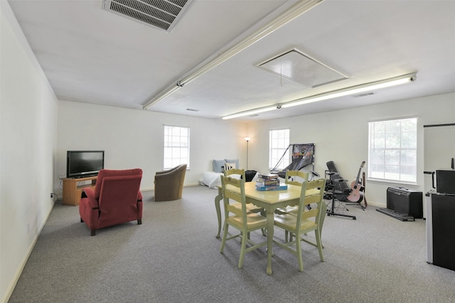 12911 Bristol Berry Dr, Cypress, TX 77429 - dining room with attic access and carpet