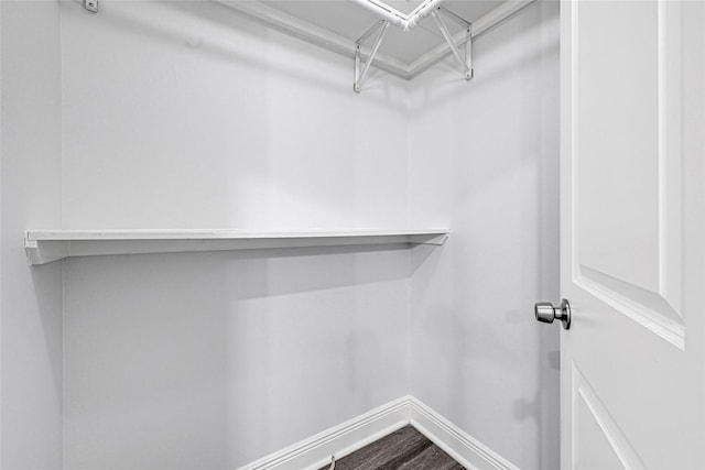 639 Ames St, Spring, TX 77373 - walk in closet with dark wood-style floors