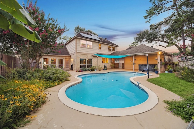 6019 Oak Creek Ln, Spring, TX 77379 - view of pool featuring a patio area