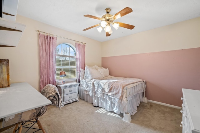 19702 Sweet Forest Ln, Humble, TX 77346 - carpeted bedroom featuring a ceiling fan and baseboards