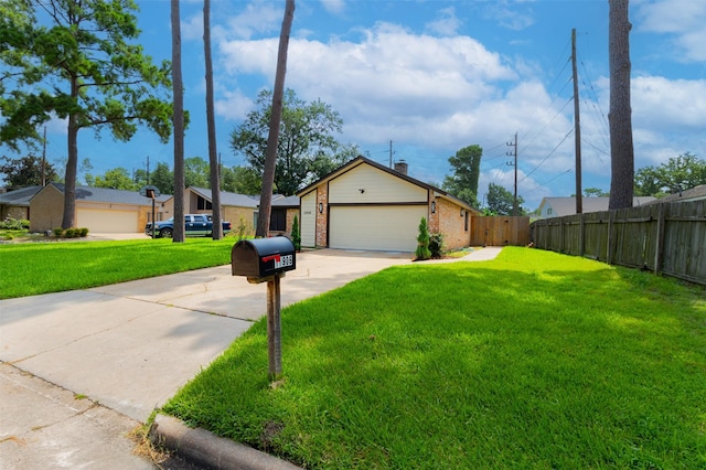 11906 Rowood Dr, Houston, TX 77070 - view of front facade featuring concrete driveway, an attached garage, and brick siding