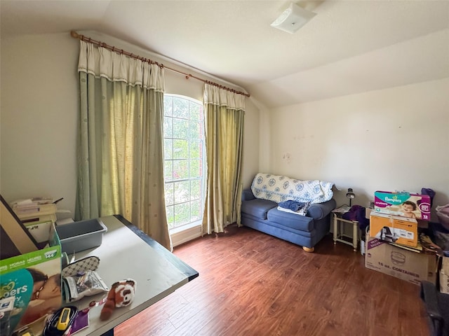 21307 Walden Grove Ln, Katy, TX 77450 - office space with lofted ceiling and wood finished floors