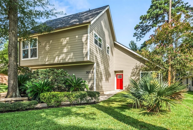 3019 Ramblewood Rd, Montgomery, TX 77356 - view of front of property featuring a front lawn