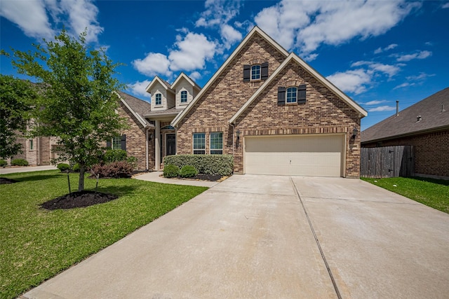 7707 Leighton Trl, Pasadena, TX 77505 - traditional home featuring concrete driveway, brick siding, and a garage