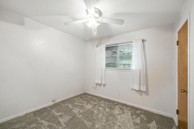 9506 Kell Cir, Houston, TX 77040 - carpeted empty room with ceiling fan and baseboards