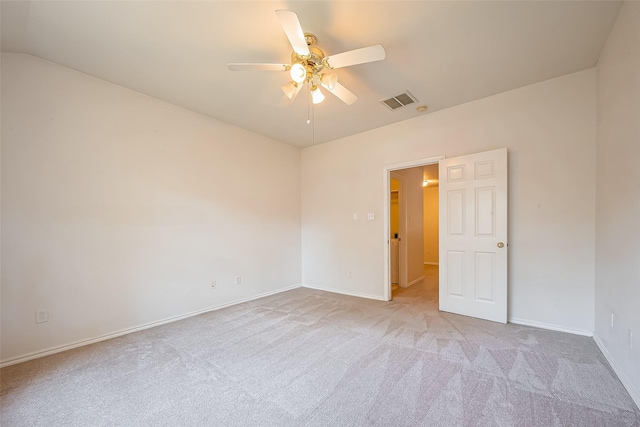 14 Scenic Brook Ct, The Woodlands, TX 77382 - spare room featuring a ceiling fan and light carpet