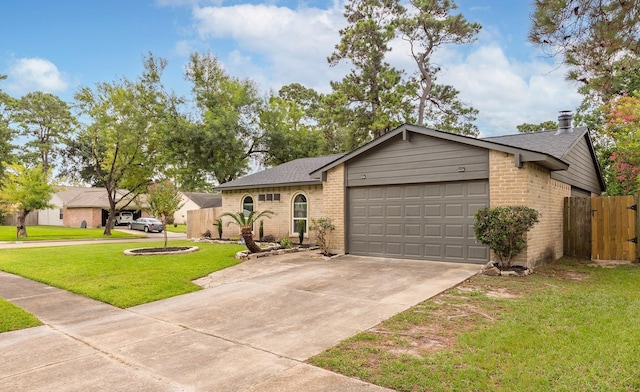2807 Canary Ln, Humble, TX 77396 - view of front of house featuring brick siding, an attached garage, driveway, and a shingled roof