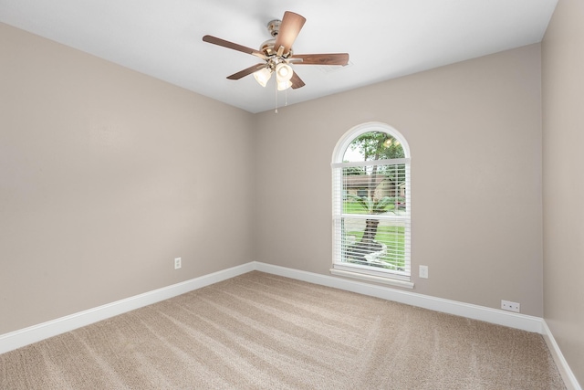 2807 Canary Ln, Humble, TX 77396 - unfurnished room with carpet flooring and a ceiling fan