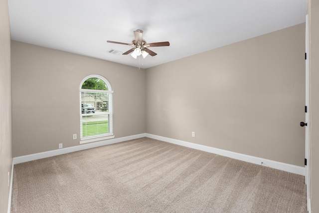 2807 Canary Ln, Humble, TX 77396 - unfurnished room with a ceiling fan and carpet floors