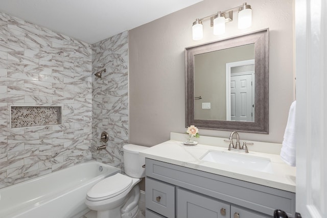 2807 Canary Ln, Humble, TX 77396 - full bathroom featuring vanity and shower / bathtub combination