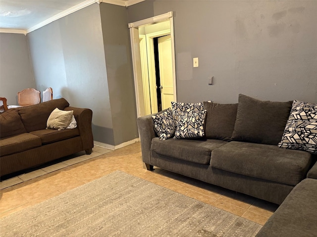 5305 Rapido Rd, Houston, TX 77033 - living area with light tile patterned floors and crown molding