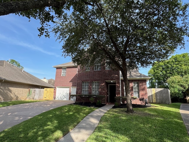 4607 Blue Rose Cir, Missouri City, TX 77459 - traditional-style house with driveway, brick siding, and an attached garage