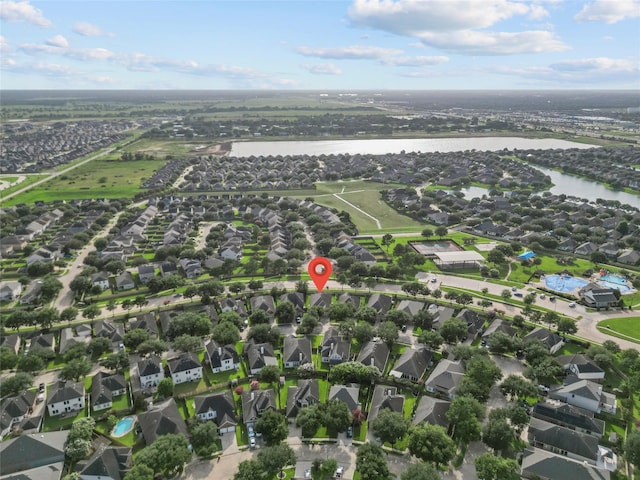 11047 Pierce Valley Dr, Richmond, TX 77406 - aerial perspective of suburban area with a nearby body of water