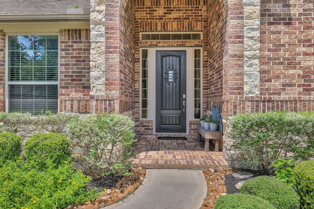 18774 Monetta Dr, New Caney, TX 77357 - entrance to property with brick siding