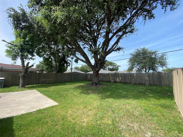 2512 Pine St, Galveston, TX 77551 - fenced backyard with a patio