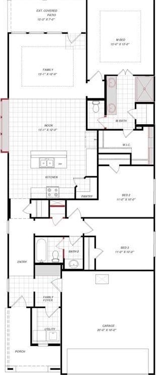 828 Laguna Green Ln, Katy, TX 77493 - view of home floor plan