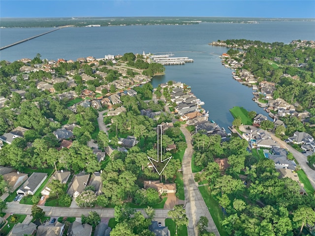 3 Creekwood Dr, Montgomery, TX 77356 - aerial view of property's location featuring a nearby body of water and nearby suburban area