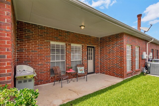 3310 Country Meadows Ct, Pearland, TX 77584 - view of patio / terrace featuring a grill
