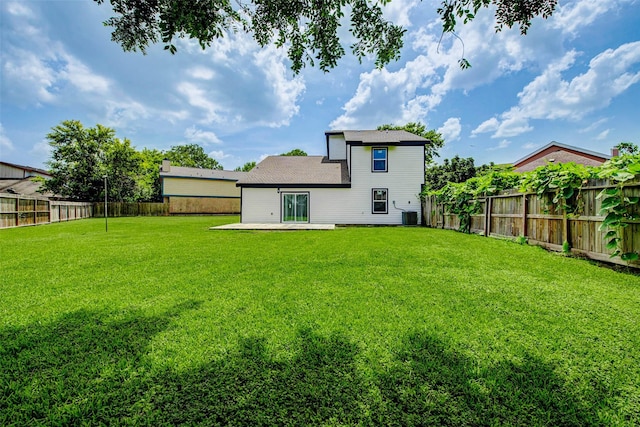 12102 Benmore Dr, Houston, TX 77099 - rear view of property featuring a fenced backyard and a patio