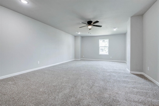 12102 Benmore Dr, Houston, TX 77099 - carpeted spare room featuring ceiling fan and baseboards