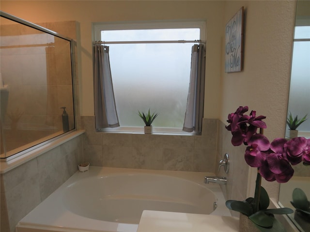 5218 Stone Castle Tower St, Katy, TX 77493 - full bathroom with a bath and a tile shower