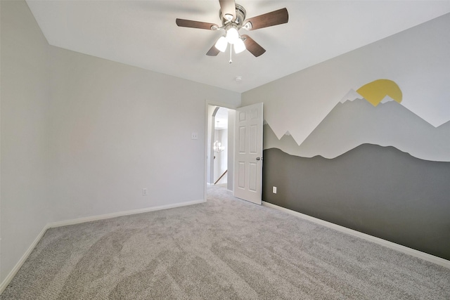21326 Pebble Pine Trl, Cypress, TX 77433 - carpeted spare room featuring ceiling fan and baseboards