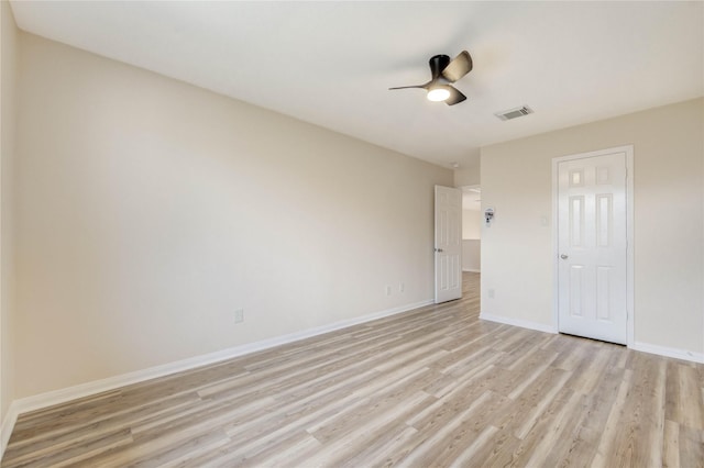 4202 Maurice Way, Stafford, TX 77477 - empty room featuring light wood-style flooring and a ceiling fan