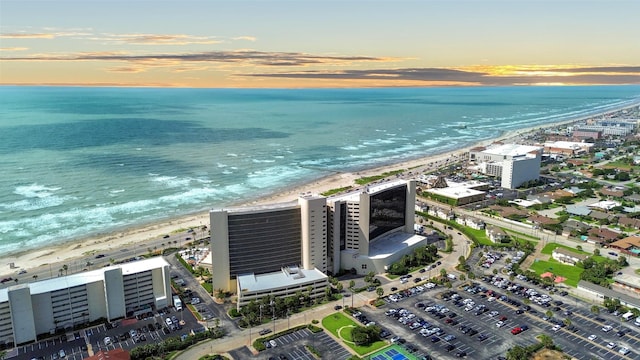 5220 Seawall Blvd Unit 1133C, Galveston, TX 77551 - aerial view at dusk of view of water and beach