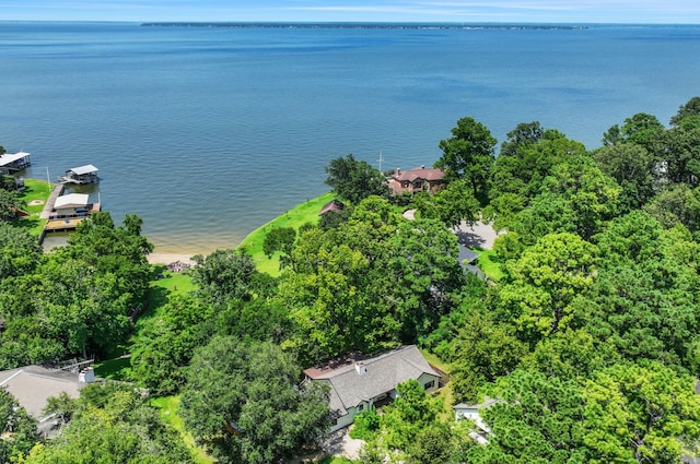 221 Kings Way, Coldspring, TX 77331 - bird's eye view of a large body of water
