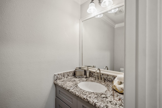 248 Wilcrest Dr Unit 248, Houston, TX 77042 - bathroom with crown molding and vanity