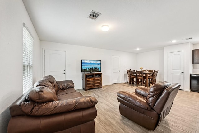 852 Rd 5138, Cleveland, TX 77327 - living room featuring light wood-style floors and recessed lighting